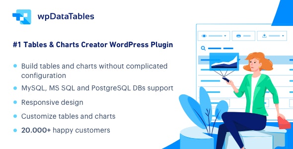 wpDataTables v4.5 (+addons) - Tables and Charts Manager for WordPress