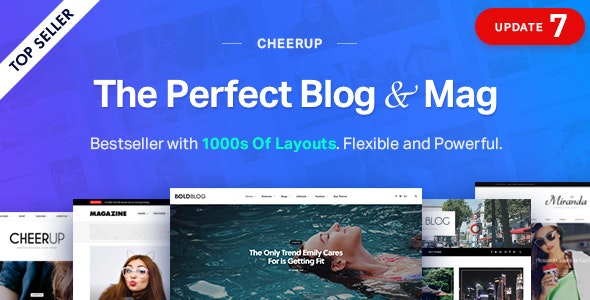 CheerUp - Blog Magazine & Travel WordPress