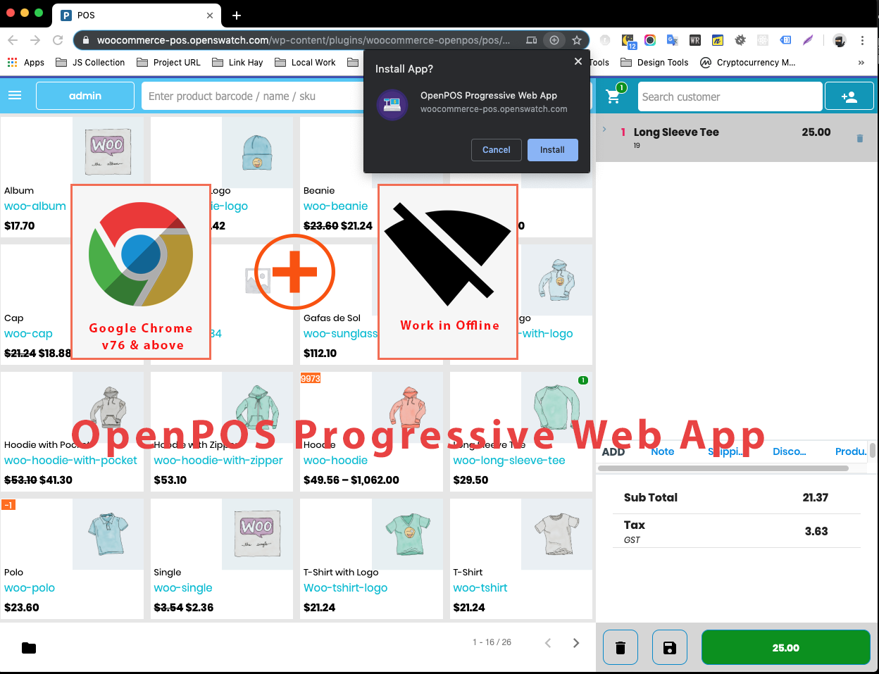 Progressive Web Apps - Openpos Plugin