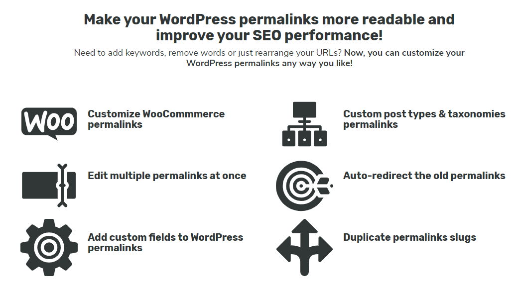 Feature Permalink Manager Pro - Best WordPress Permalink Editor 