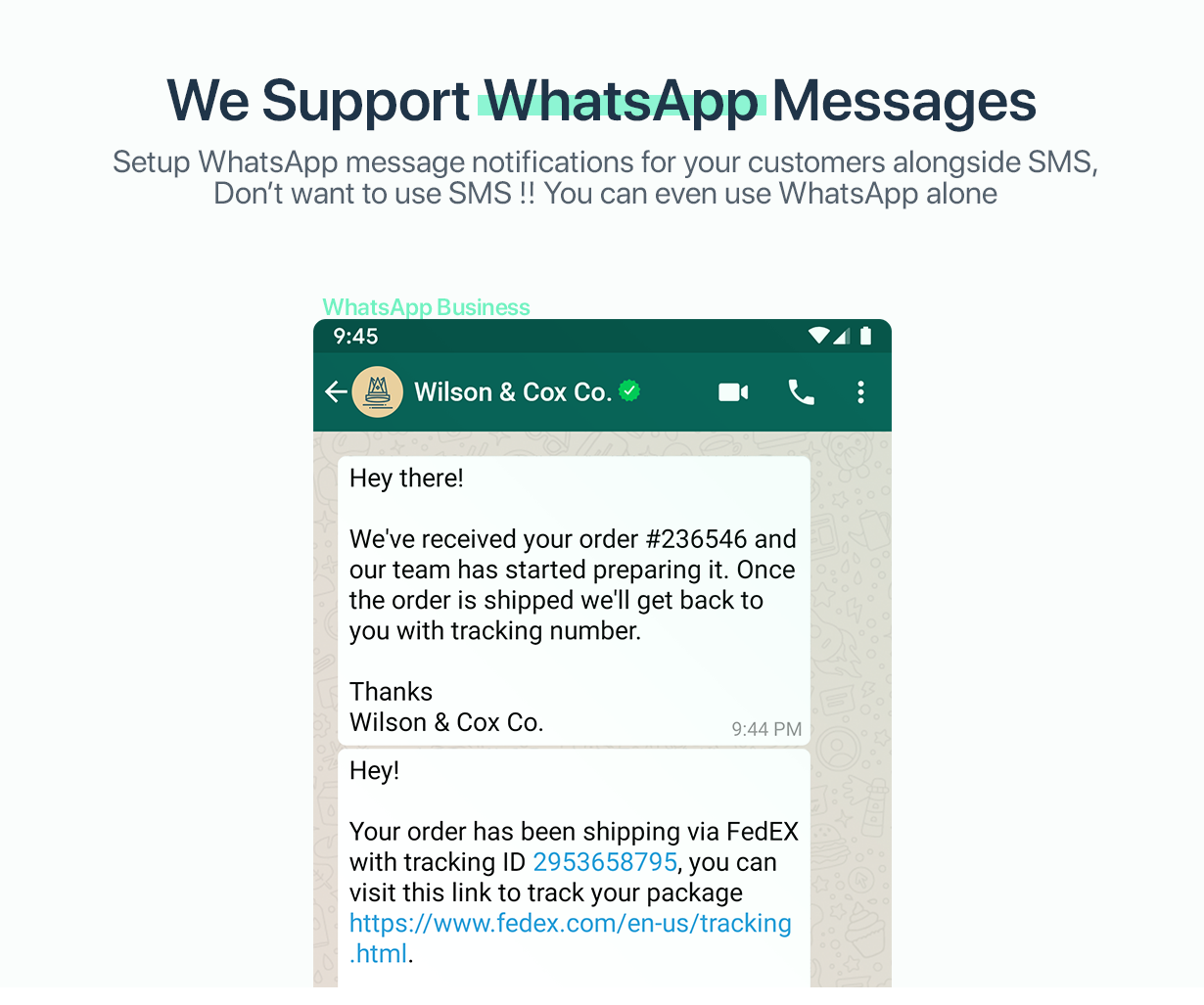 WPNotif Feature: WordPress SMS & WhatsApp Message Notifications 