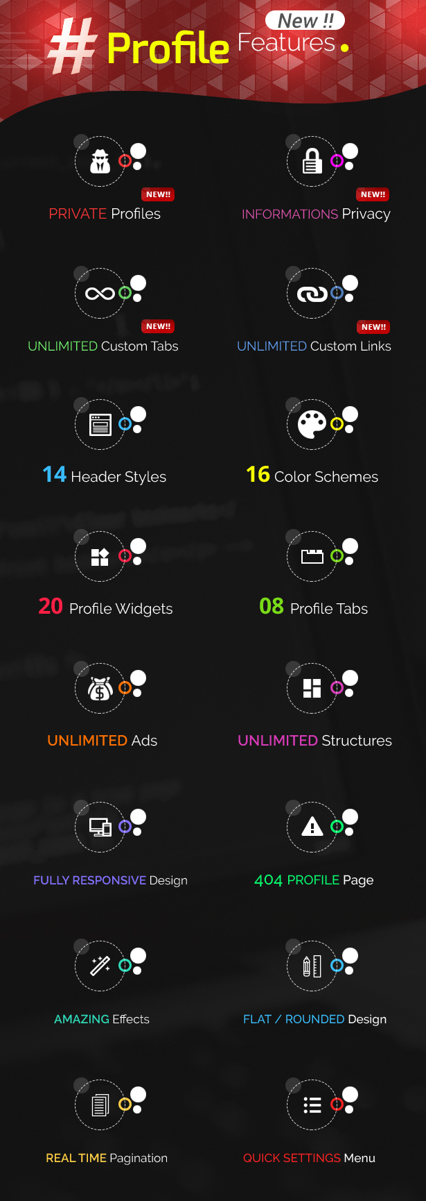 Tính năng Youzer - Buddypress Community & WordPress User Profile Plugin