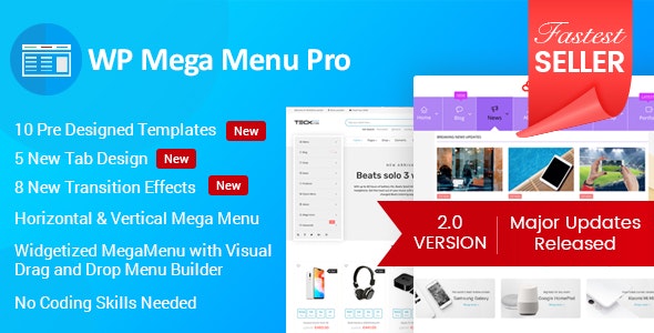 WP Mega Menu Pro - Responsive Mega Menu Plugin for WordPress