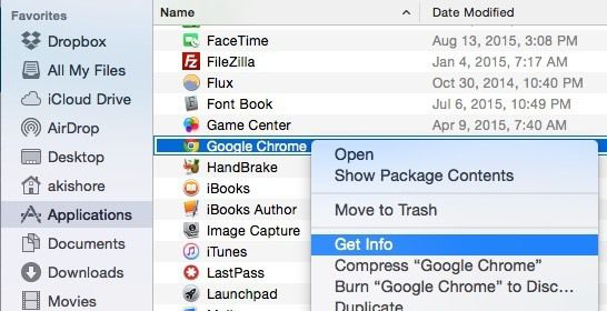 Chrome receives information