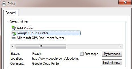 Cloud print driver