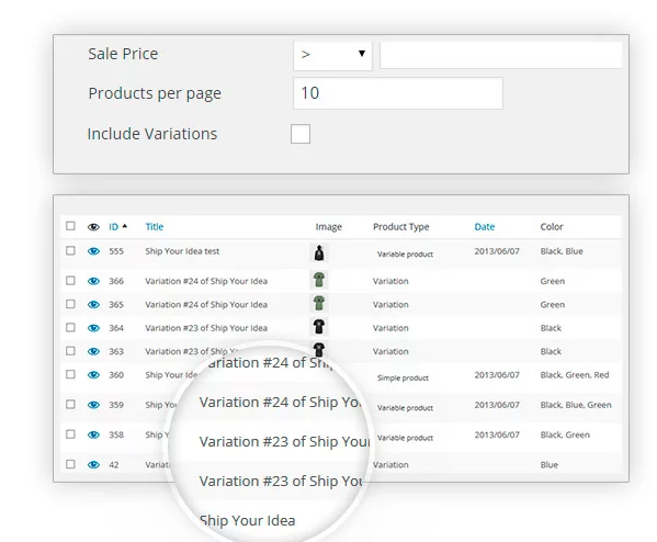 Tính năng YITH WooCommerce Bulk Product Editing Premium Plugin