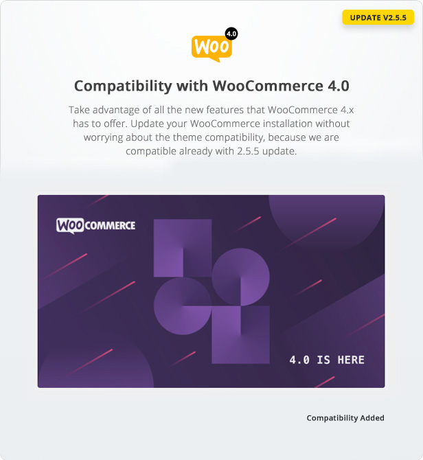 Compatible with Woocommerce 4.0 - Electro Theme 