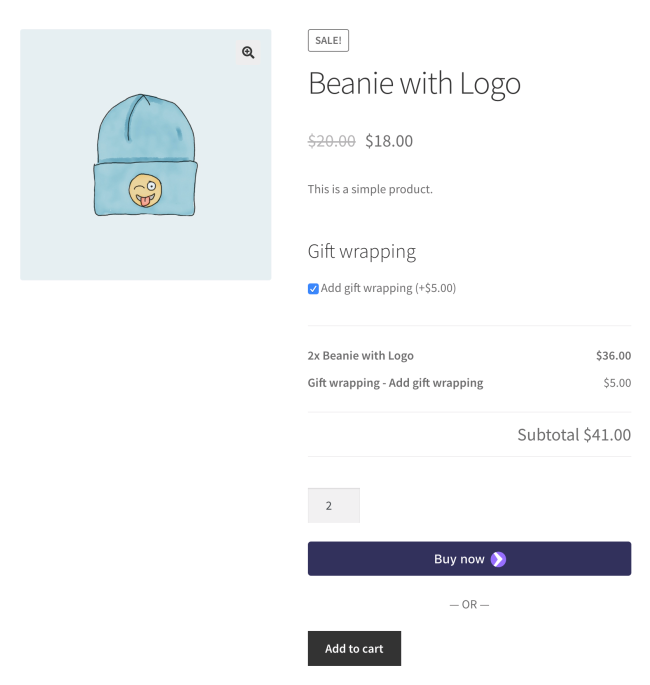 Checkboxes - WooCommerce Product Add-ons