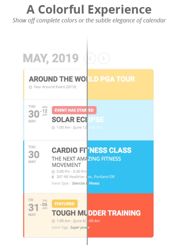 Feature EventON - WordPress Event Calendar Plugin 