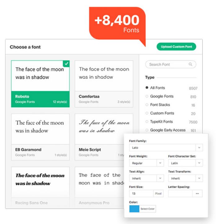 Unlimited Typography Options - Publisher WP Theme