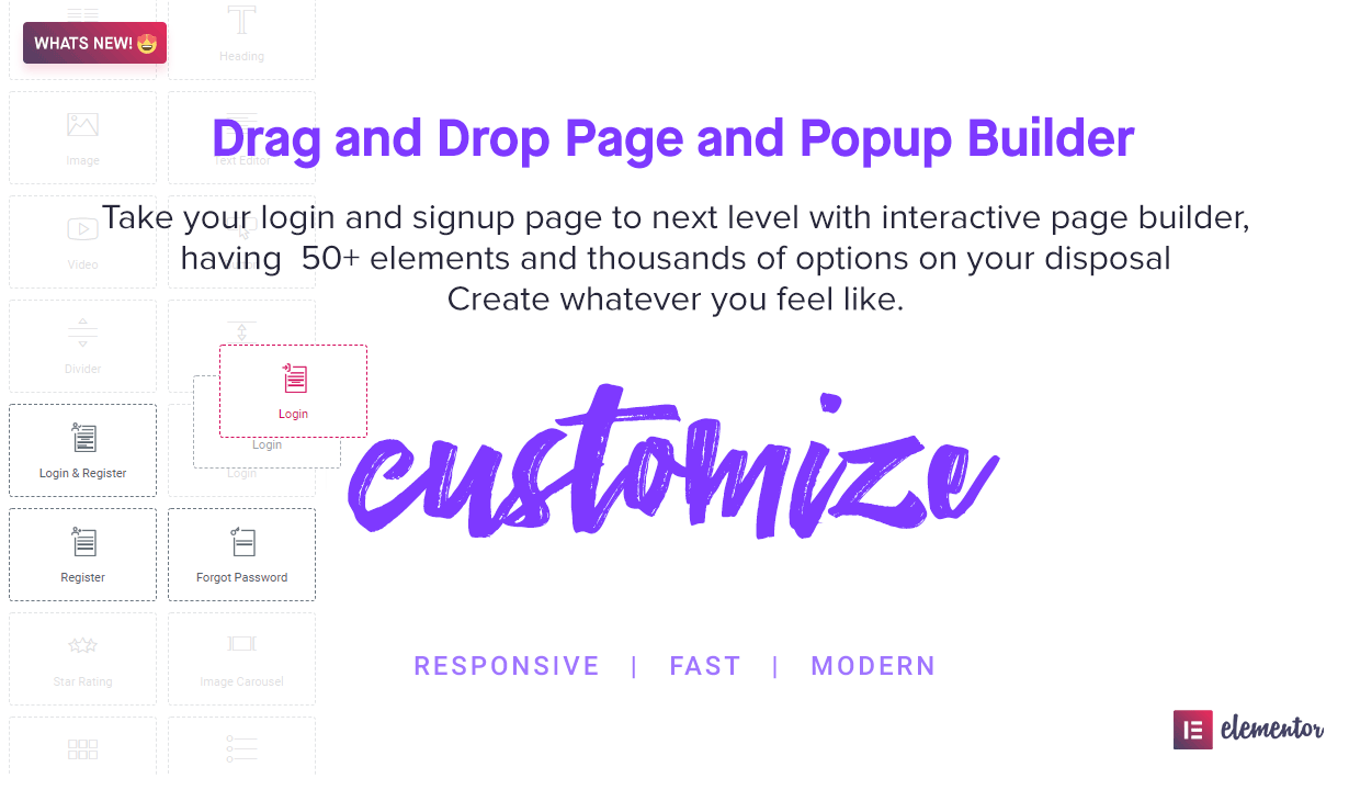 Digits popup page builder