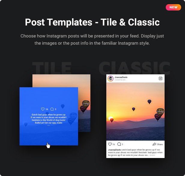 Post Templates - Tile & Classic 