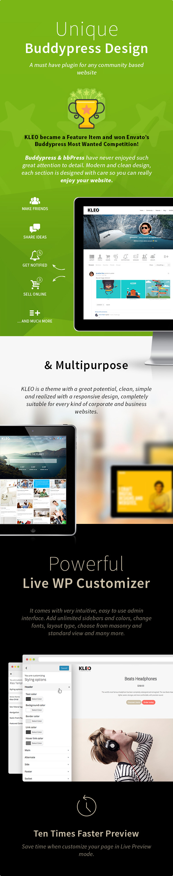 KLEO - BuddyPress is focused on the community, multi-purpose Theme - No. 8