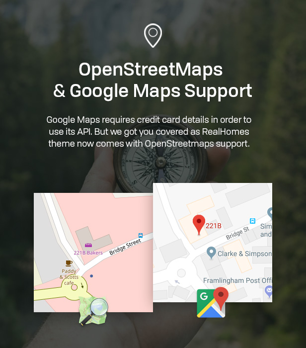OpenStreetMap and Google Maps Support