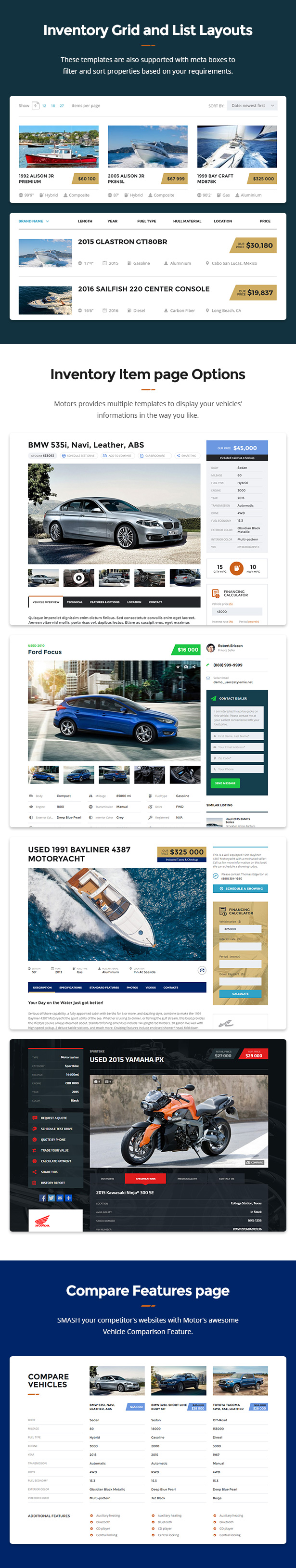 Motors - Car Dealer, Rental & Classifieds WordPress theme - 5
