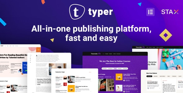 Typer - Great Blog and Theme Authors - News / Blog / Magazine Editors