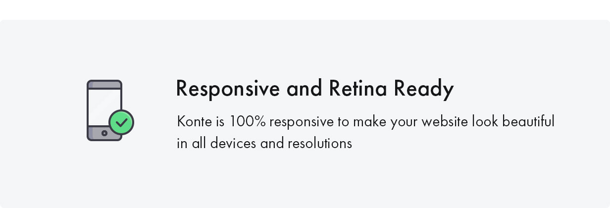 Konte WordPress theme retina đã sẵn sàng
