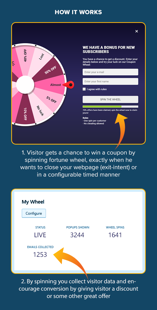 Coupon Wheel For WooCommerce and WordPress - 3