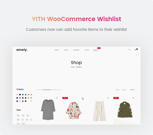 Thời trang WooCommerce WordPress Theme - YITH WooCommerce Danh sách yêu thích