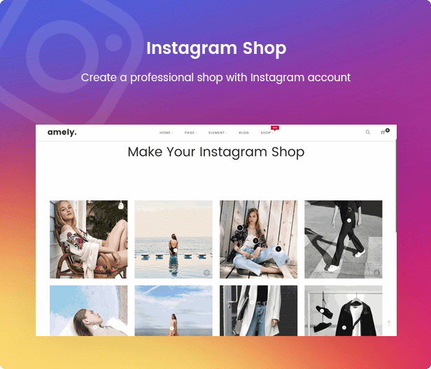 Thời trang WooCommerce WordPress Theme - Cửa hàng Instagram