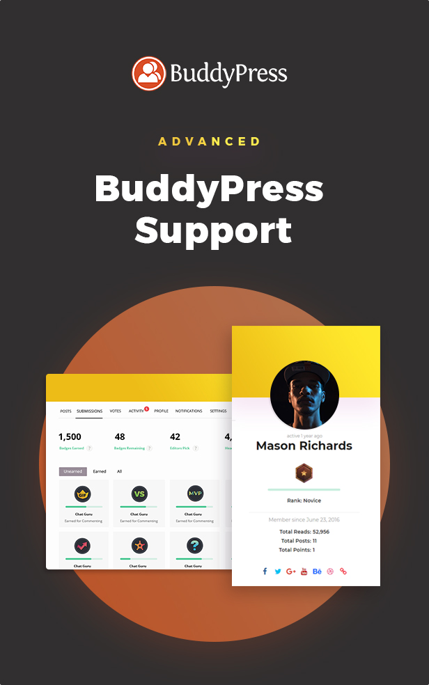 Hỗ trợ Buddypress nâng cao