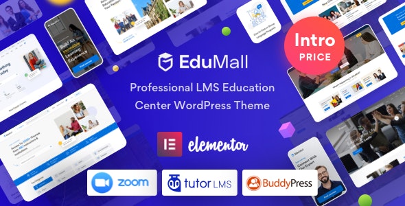 EduMall - Trung tâm Giáo dục LMS Chuyên nghiệp WordPress Theme - Giáo dục WordPress