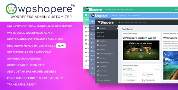 Quản trị viên Wordpress Theme - WPShapere - Mặt hàng CodeCanyon để bán