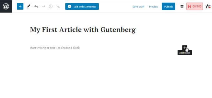 Hướng dẫn WordPress Gutenberg: Cách sử dụng Trình chỉnh sửa mới
