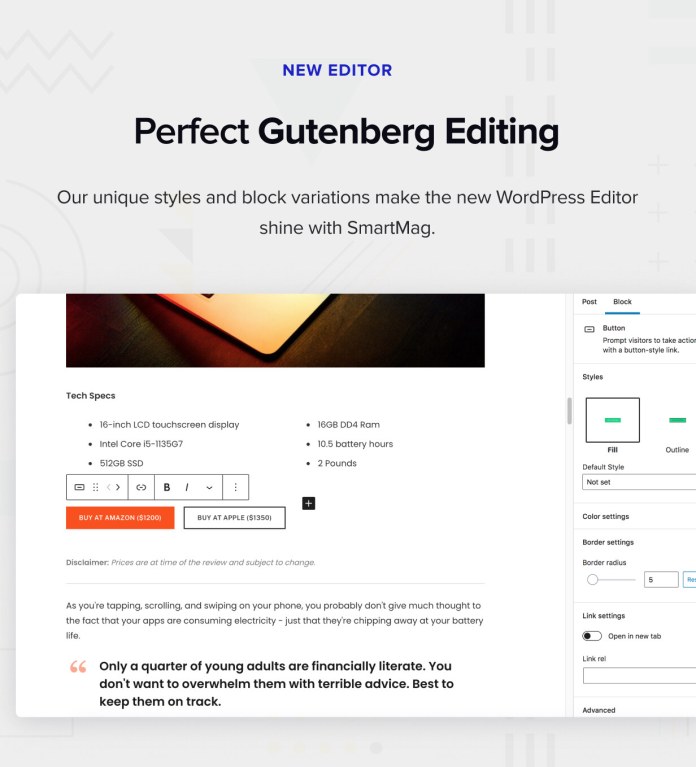 Gutenberg được tối ưu hóa