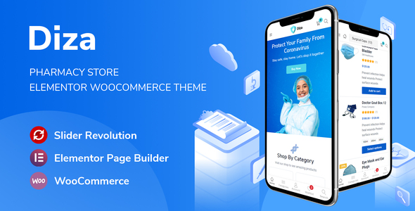 Download: Diza – Pharmacy Store Elementor WooCommerce Theme | Best Themes