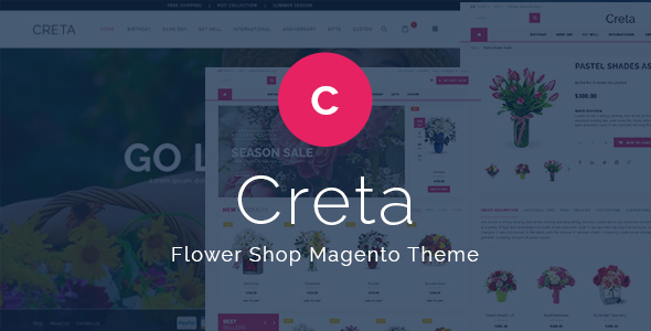 Creta – Flower Shop Responsive Magento Theme