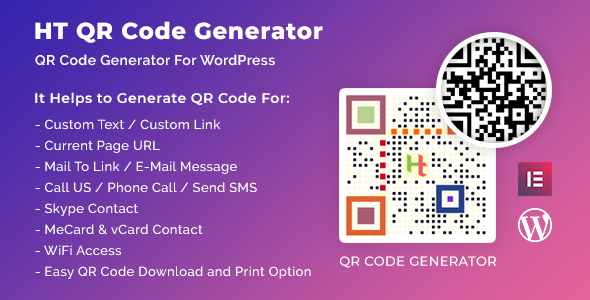 Download: HT QR Code Generator for WordPress