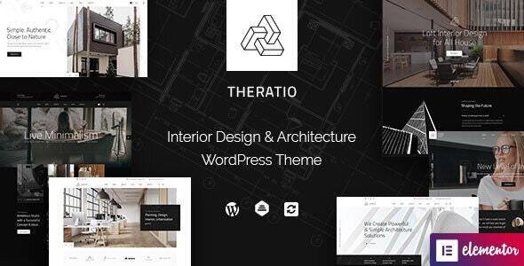 Theratio v1.1.10 NULLED - Architecture & Interior Design Elementor WordPress Theme