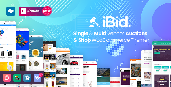 Download: iBid – Multi Vendor Auctions WooCommerce Theme