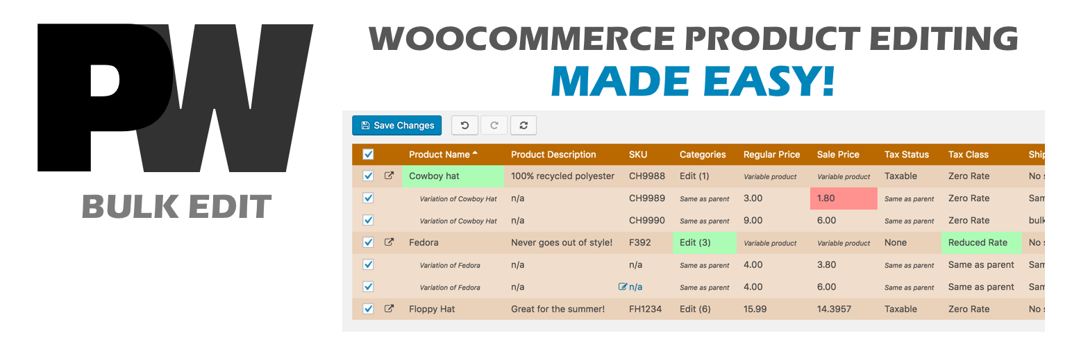 PW WooCommerce Bulk Edit Pro By PimWick