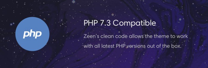 Chủ đề tin tức Zeen tương thích với PHP 7.3