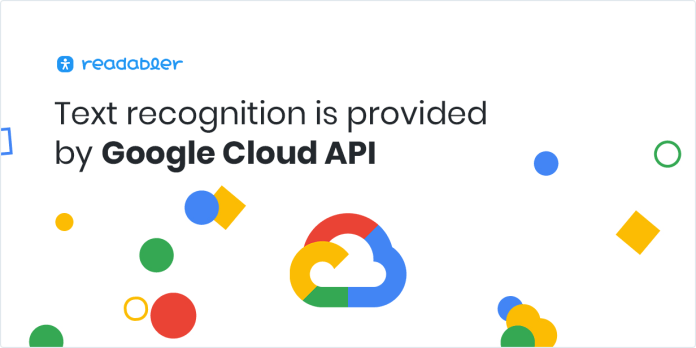 Nhận dạng văn bản được cung cấp bởi API đám mây của Google