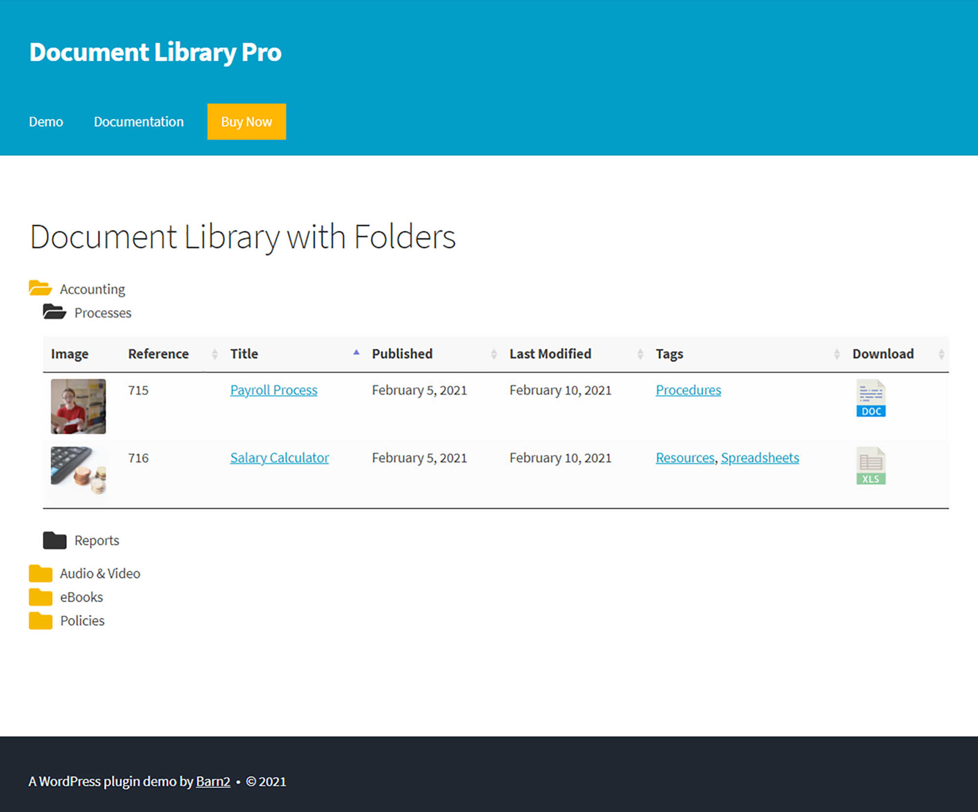 Document Library Pro - Barn2 Plugins 1