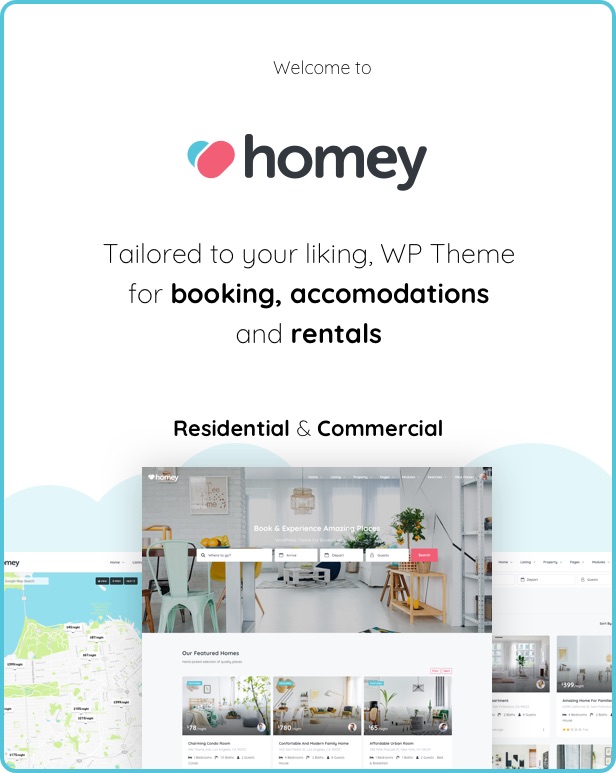 Homey - Đặt phòng và Cho thuê WordPress Theme - 4