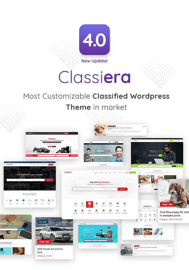 Classiera là WordPress được phân loại lớn nhất Theme