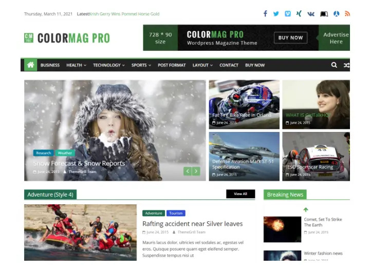 ColorMag Pro - Magazine & News Style WordPress Theme 1