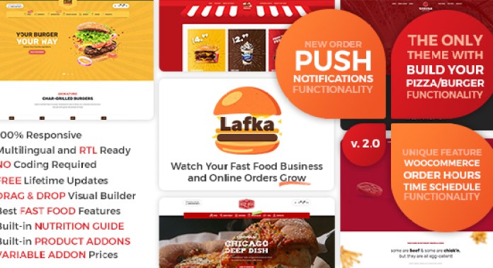 Lafka - WooCommerce Theme for Burger - Pizza & Food Delivery