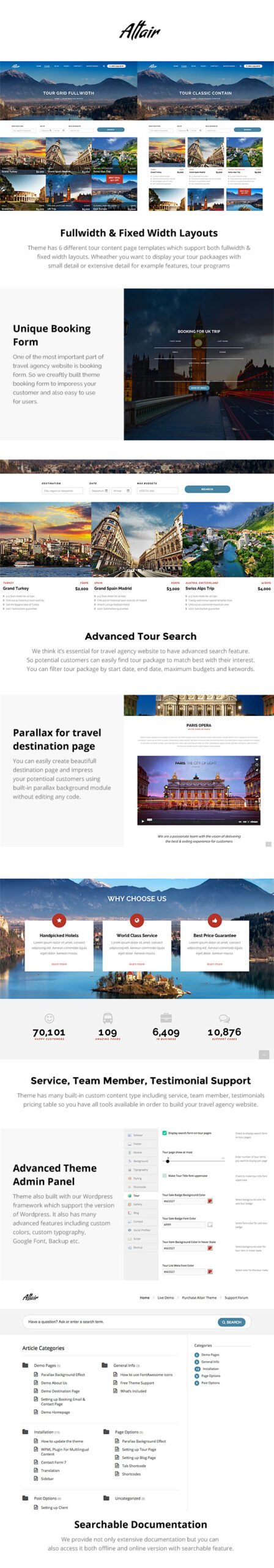 Altair Travel Agency WordPress Theme 3