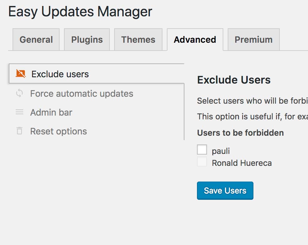 Easy Updates Manager Premium 8