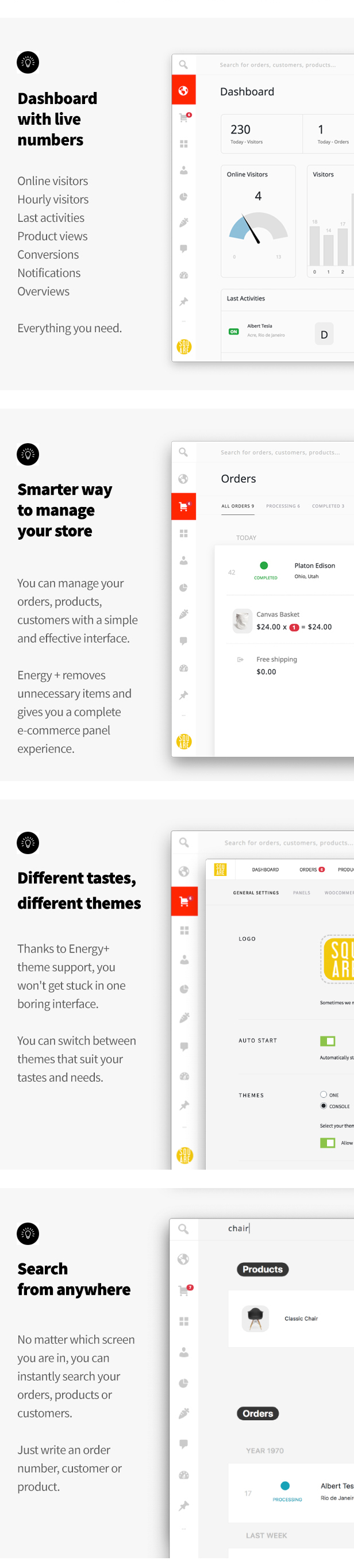 Energy+ A beautiful admin panel for WooCommerce 4
