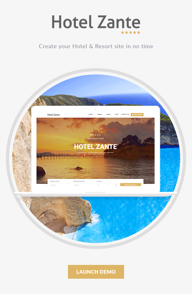 Hotel Zante - Hotel Booking Theme 4