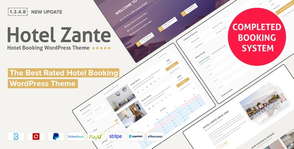 Hotel Zante - Hotel Booking Theme