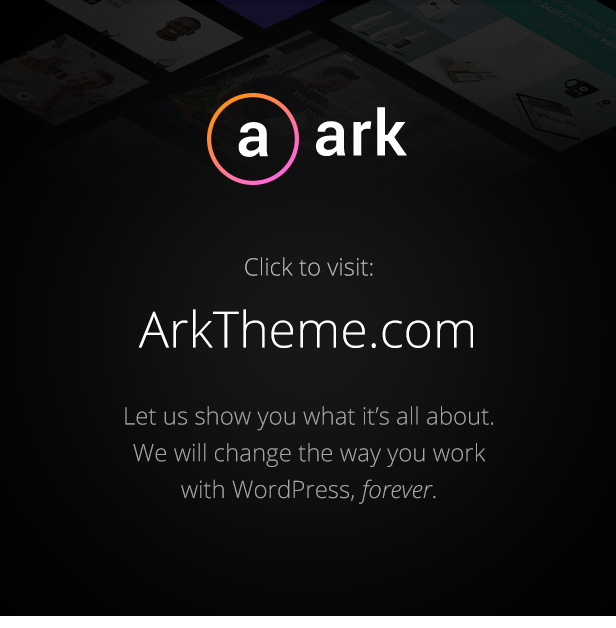 The Ark - WordPress Theme made for Freelancers 1