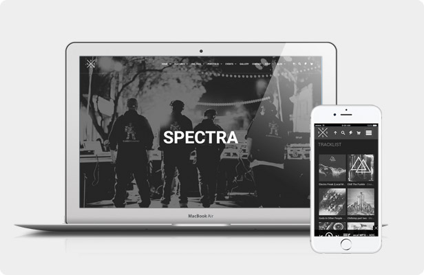Tính năng Spectra - Music Theme for WordPress 1