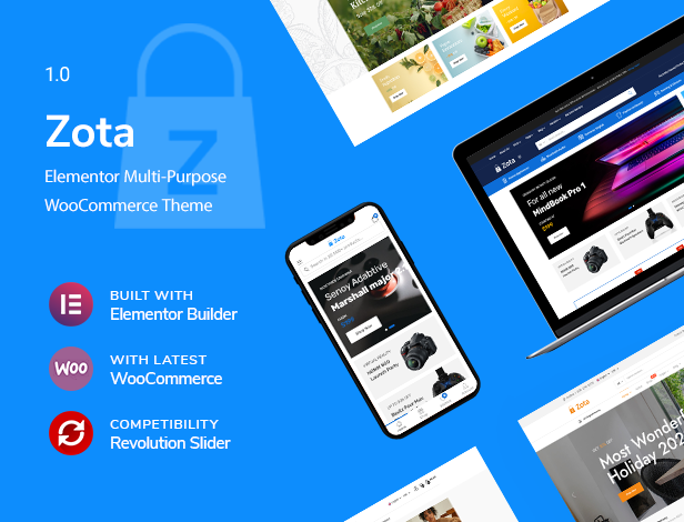 Zota - Elementor Multi-Purpose WooCommerce Theme 2